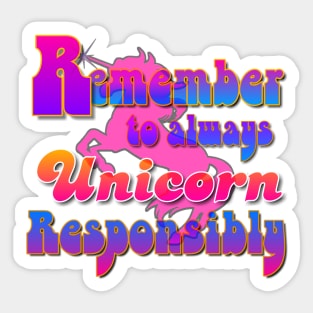 Pink Unicorn Sticker